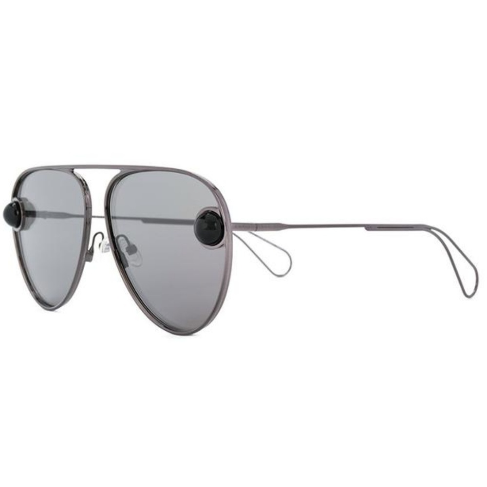 Christopher Kane Black Aviator Sunglasses